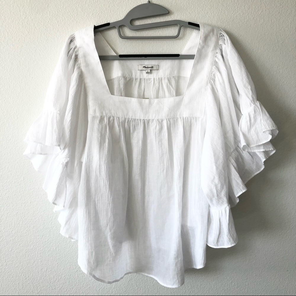 Madewell | Flutter-Sleeve Butterfly Top